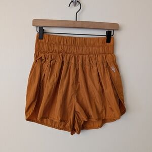 FP Movement Womens Medium The Way Home Shorts Orange Activewear Workout Sporty